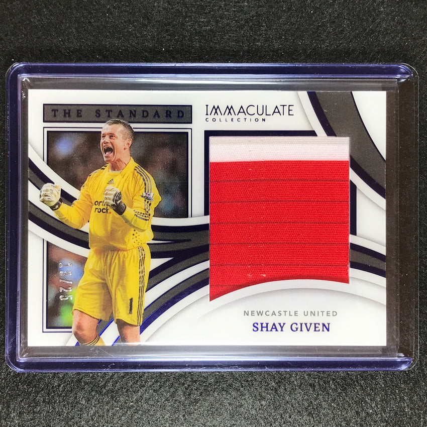 2022-23 Immaculate Shay Given The Standard Jersey Relic Sapphire 19/25