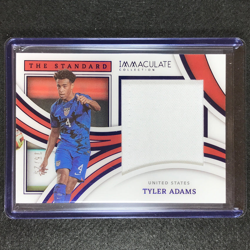 2022-23 Immaculate Tyler Adams The Standard Jersey Relic Sapphire 15/25