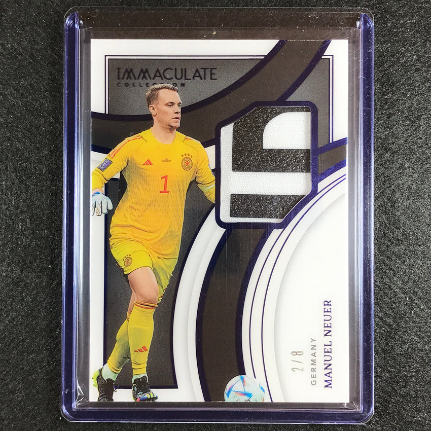 2022-23 Immaculate Manuel Neuer In The Game Patches Acetate Relic Sapphire 2/8