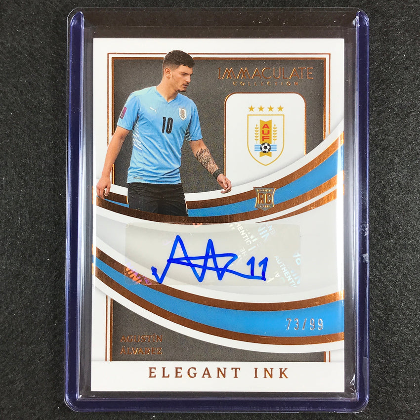 2022-23 Immaculate Agustin Alvarez Elegant Ink Rookie Auto Bronze 73/99