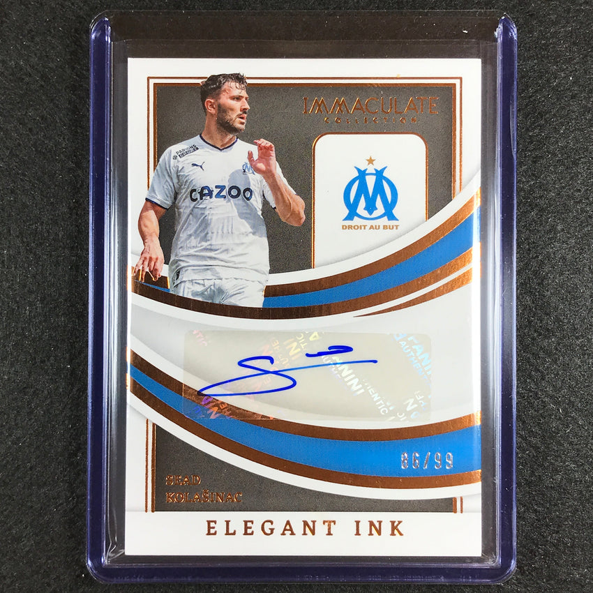 2022-23 Immaculate Sead Kolisinac Elegant Ink Auto Bronze 86/99