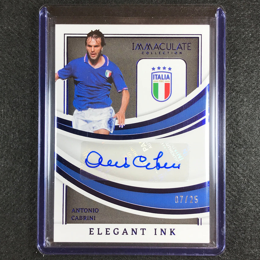 2022-23 Immaculate Antonio Cabrini Elegant Ink Auto Sapphire 7/25