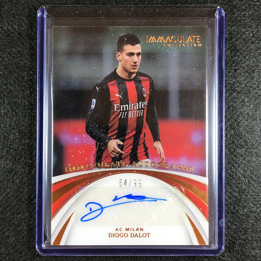 2022-23 Immaculate Diogo Dalot Immaculate Auto Acetate Bronze 54/99
