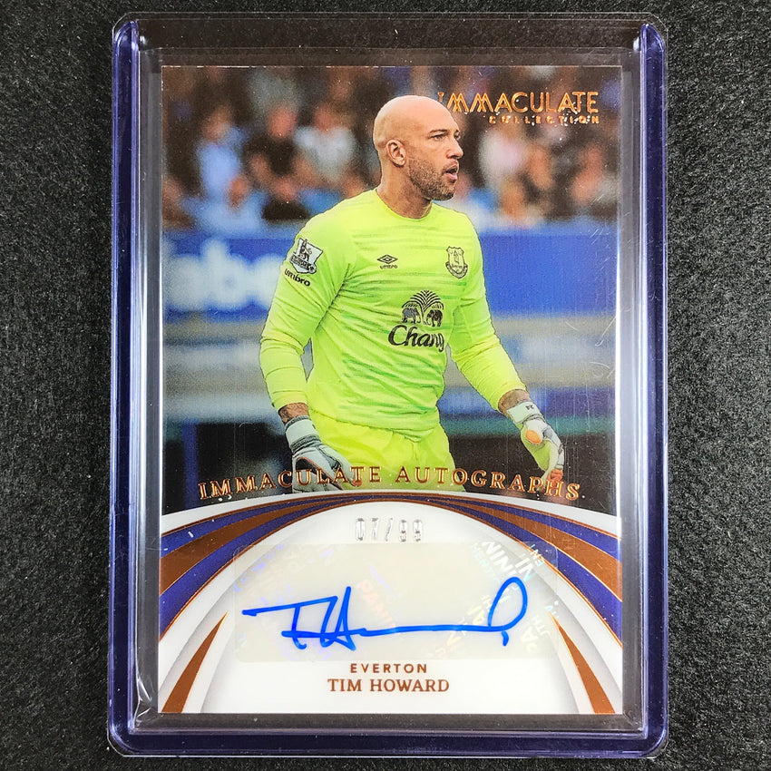 2022-23 Immaculate Tim Howard Immaculate Auto Acetate Bronze 7/99