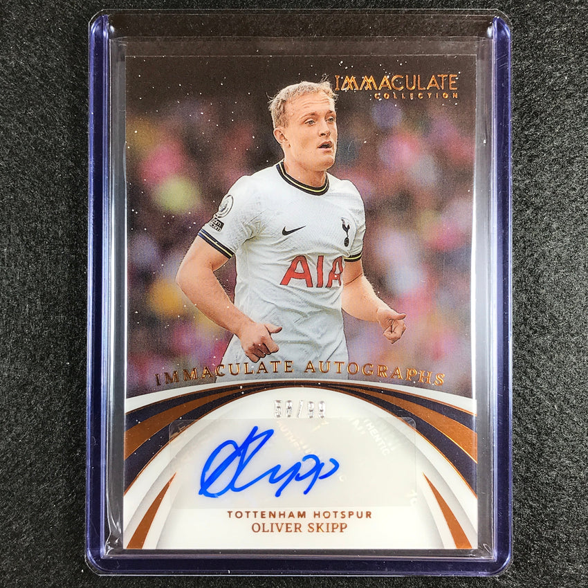 2022-23 Immaculate Oliver Skipp Immaculate Auto Acetate Bronze 58/99