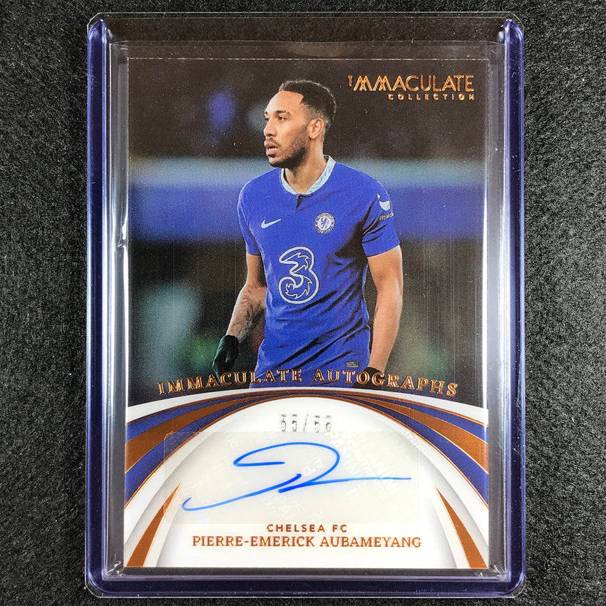 2022-23 Immaculate Pierre-emerick Aubameyang Immaculate Auto Acetate 55/58