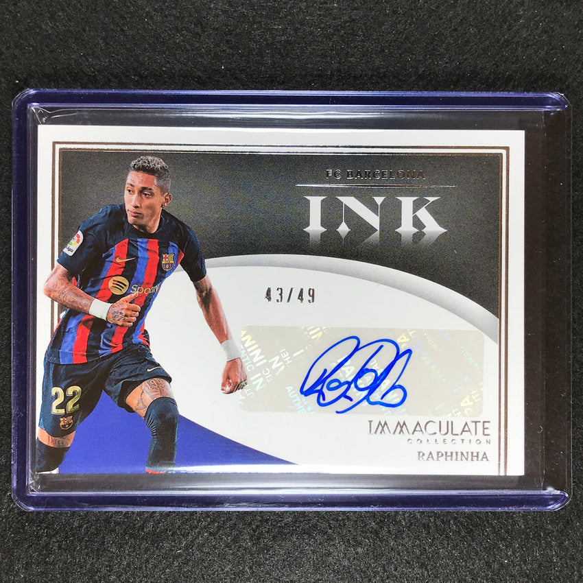 2022-23 Immaculate Raphinha Ink Auto Silver 43/49