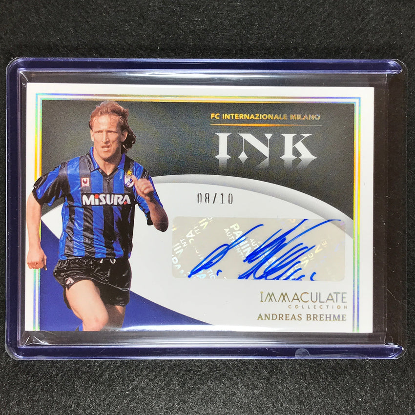 2022-23 Immaculate Andreas Brehme Ink Auto Holo Gold 8/10