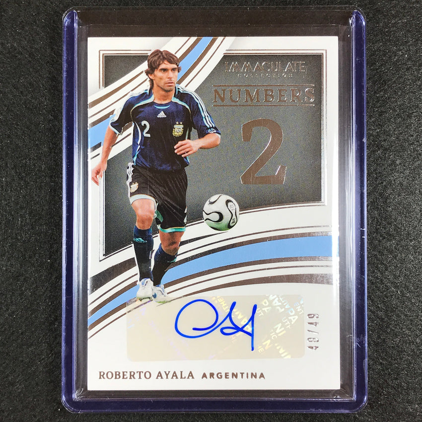 2022-23 Immaculate Roberto Ayala Numbers Auto Silver 48/49