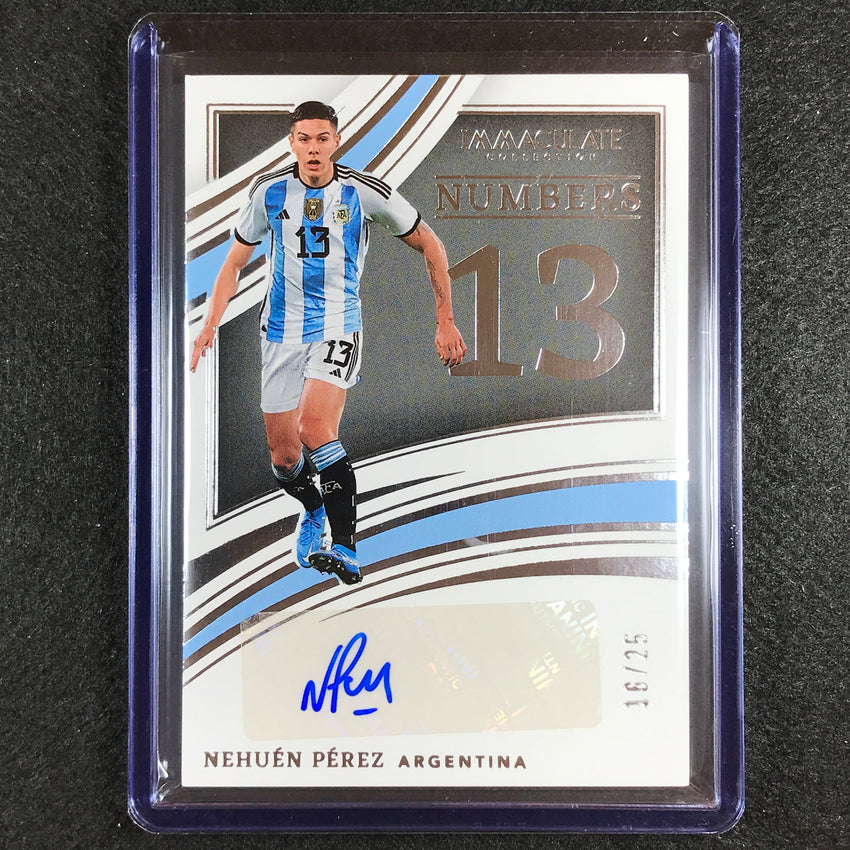 2022-23 Immaculate Nehuen Perz Numbers Auto Silver 15/25
