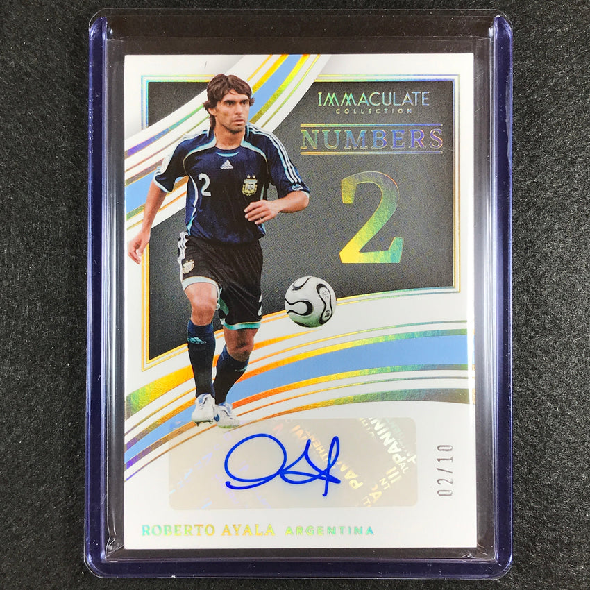 2022-23 Immaculate Roberto Ayala Numbers Auto Holo Gold 2/10