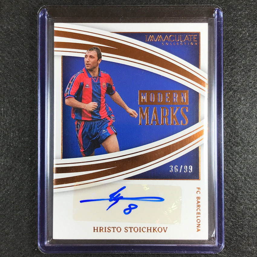 2022-23 Immaculate Hristo Stoichkov Modern Marks Auto Bronze 36/99