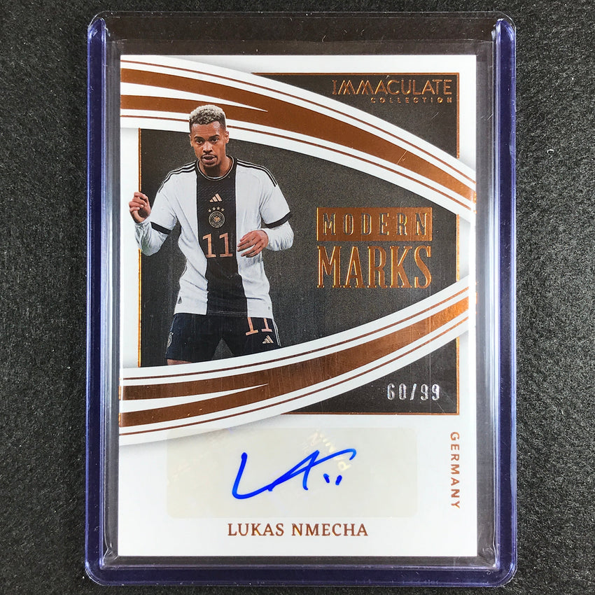 2022-23 Immaculate Lukas Nmecha Modern Marks Auto Bronze 60/99