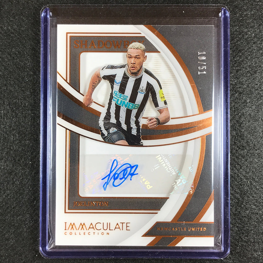 2022-23 Immaculate Joelinton Shadowbox Signatures Acetate Auto Bronze 10/51