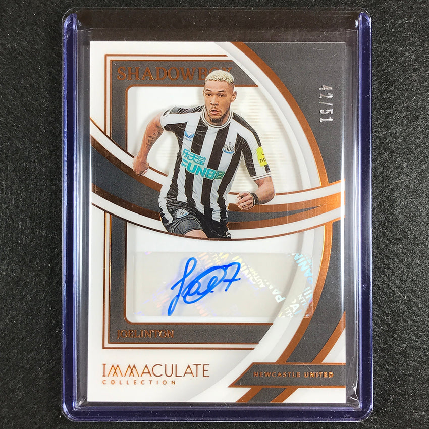 2022-23 Immaculate Joelinton Shadowbox Signatures Acetate Auto Bronze 42/51