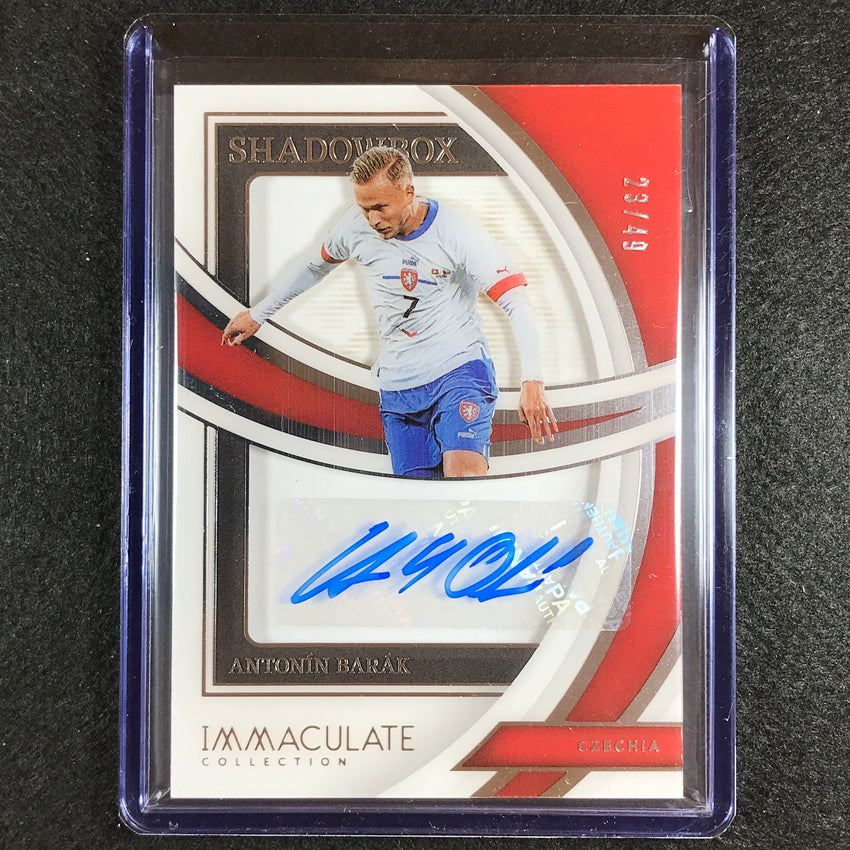 2022-23 Immaculate Antonin Barak Shadowbox Signatures Acetate Auto Silver 23/49
