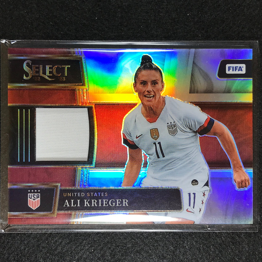 2022-23 Select Fifa Ali Krieger Memorabilia Jersey Relic Silver Prizm No Akr