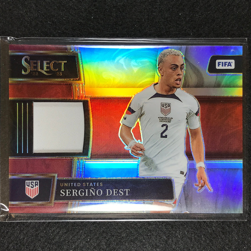 2022-23 Select Fifa Sergino Dest Memorabilia Jersey Relic Silver Prizm No Sdt
