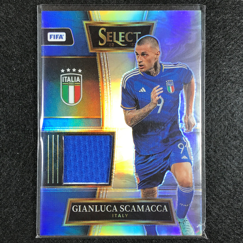 2022-23 Select Fifa Gianluca Scamacca Swatches Jersey Relic Silver Prizm No Gsa
