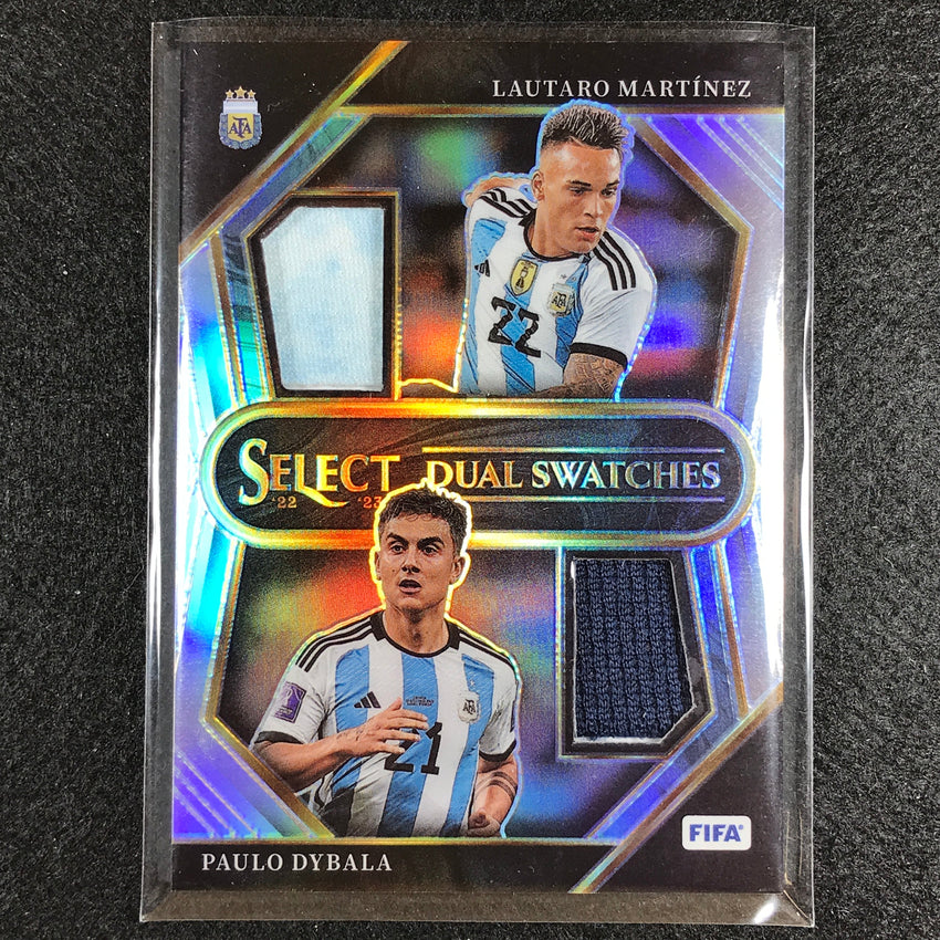2022-23 Select Fifa Lautaro Martinez Paulo Dybala Dual Swatch Relic Silver No Arg