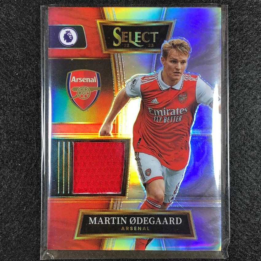 2022-23 Select Epl Martin Odegaard Select Swatches Relic Silver Prizm No Mo