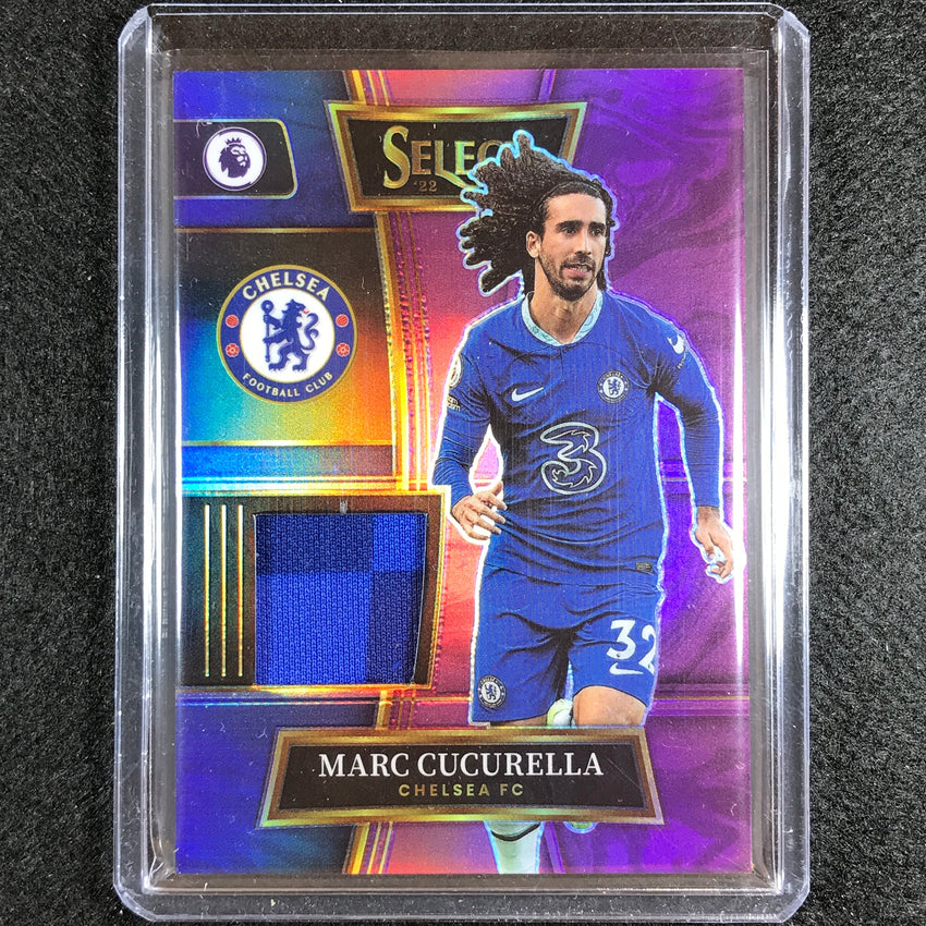 2022-23 Select Epl Marc Cucurella Select Swatches Relic Purple 31/49
