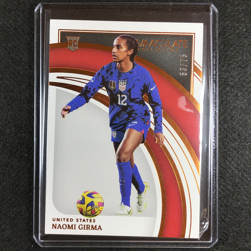 2022-23 Immaculate Naomi Girma Rookie Base Bronze 53/75