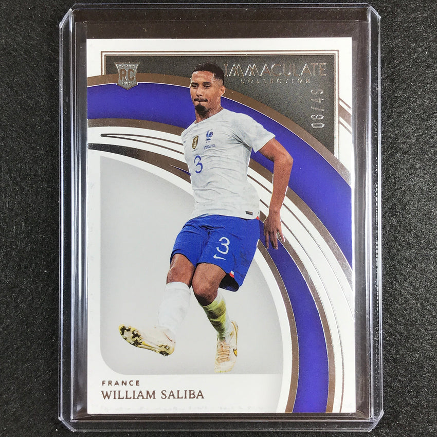 2022-23 Immaculate William Saliba Rookie Base Silver 6/49