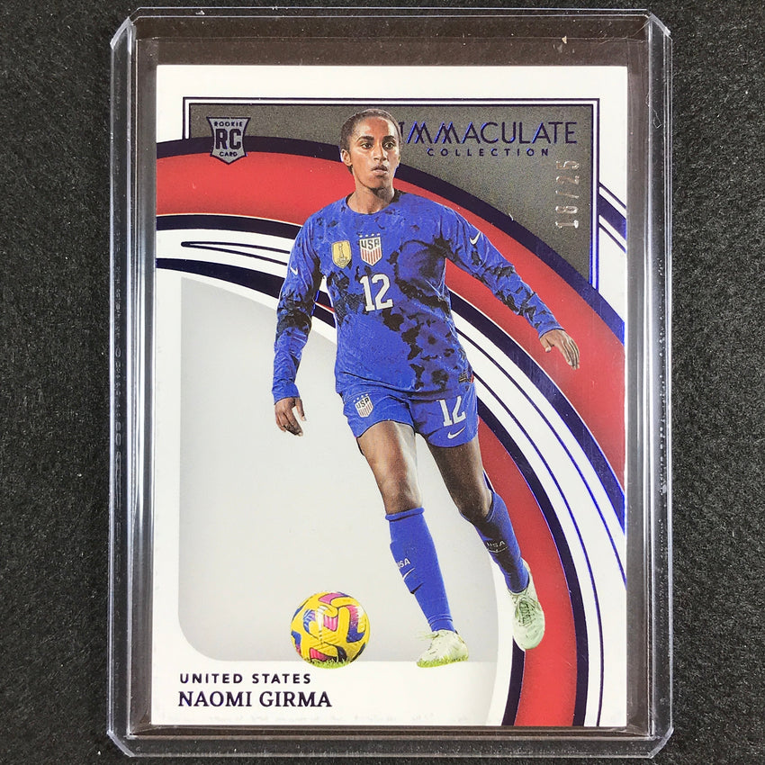 2022-23 Immaculate Naomi Girma Rookie Base Sapphire 18/25