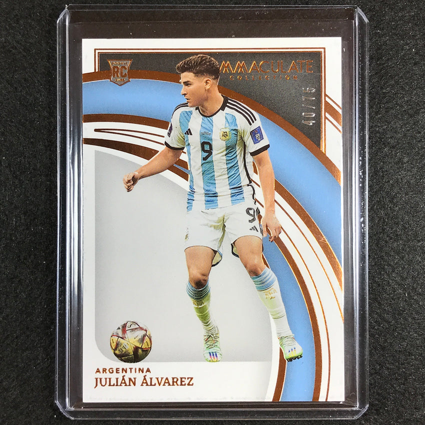 2022-23 Immaculate Julian Alvarez Rookie Base Bronze 40/75