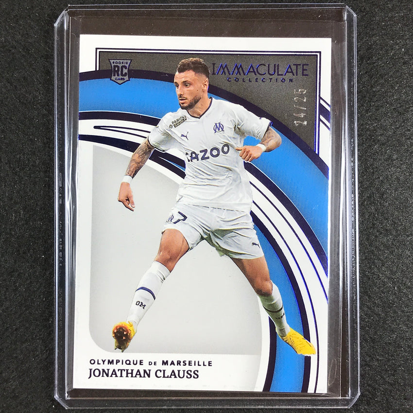 2022-23 Immaculate Jonathan Clauss Rookie Base Sapphire 24/25