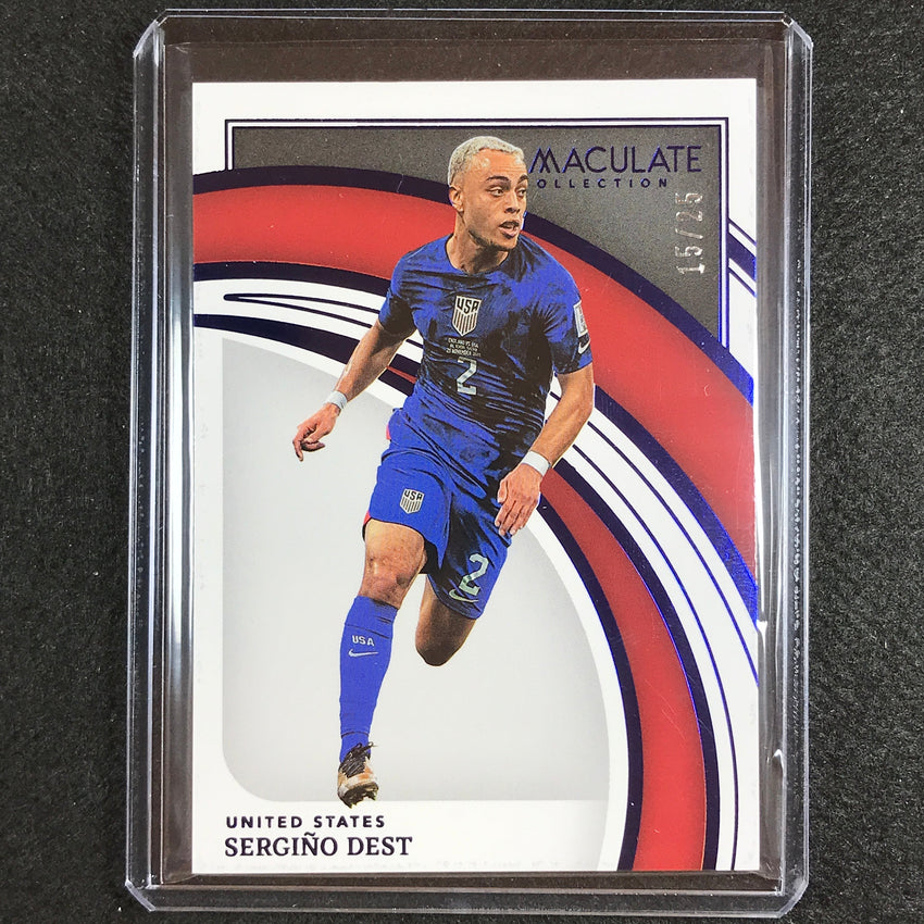 2022-23 Immaculate Sergino Dest Base Sapphire 15/25