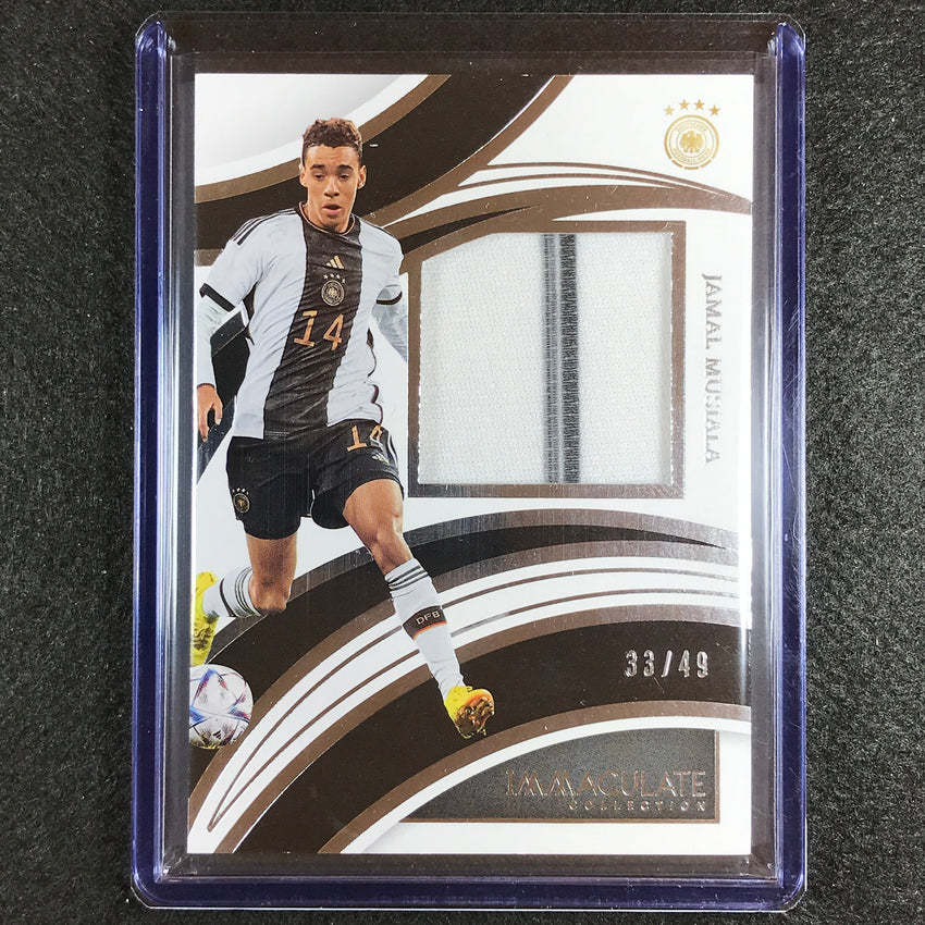 2022-23 Immaculate Jamal Musiala Brilliance Jersey Relic Silver 33/49