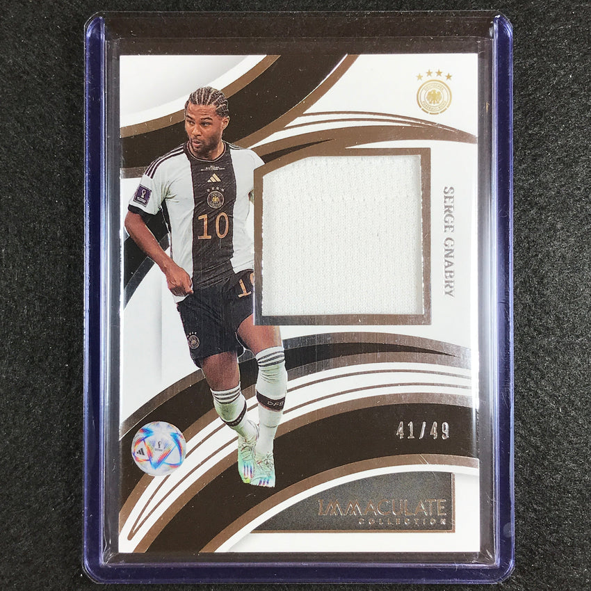 2022-23 Immaculate Serge Gnabry Brilliance Jersey Relic Silver 41/49
