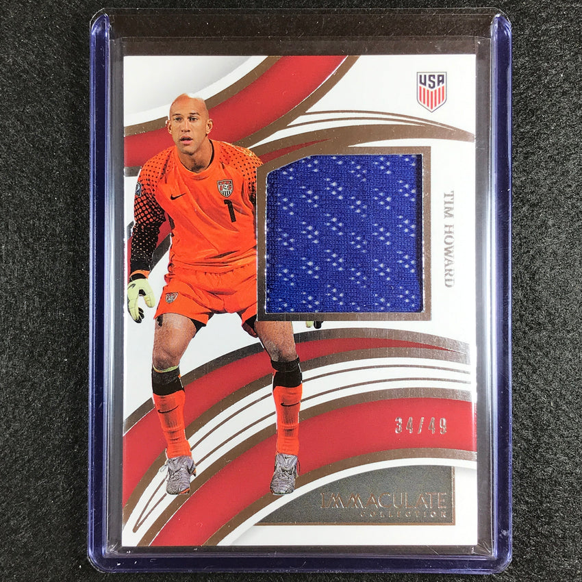 2022-23 Immaculate Tim Howard Brilliance Jersey Relic Silver 34/49