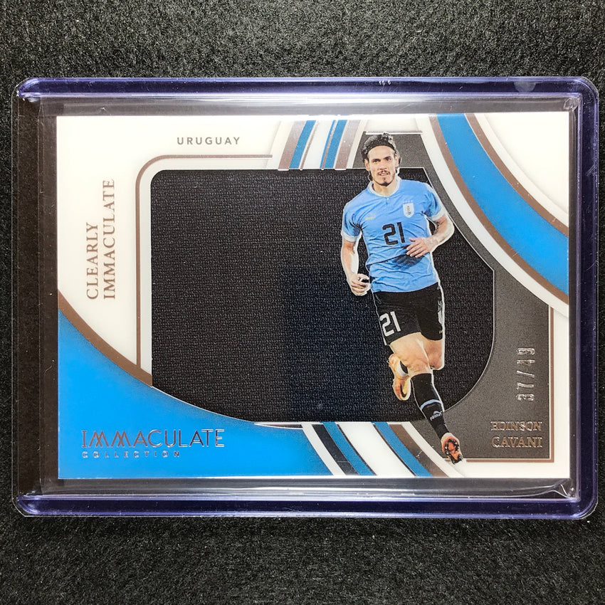 2022-23 Immaculate Edinson Cavani Clearly Immaculate Jersey Relic Silver 37/49