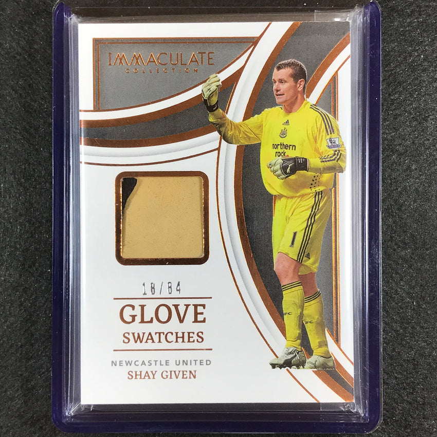 2022-23 Immaculate Shay Given Glove Swatches Patch Relic Bronze 18/84