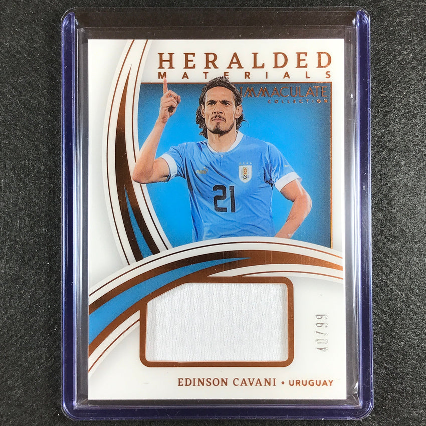 2022-23 Immaculate Edinson Cavani Heralded Materials Jersey Relic Bronze 40/99