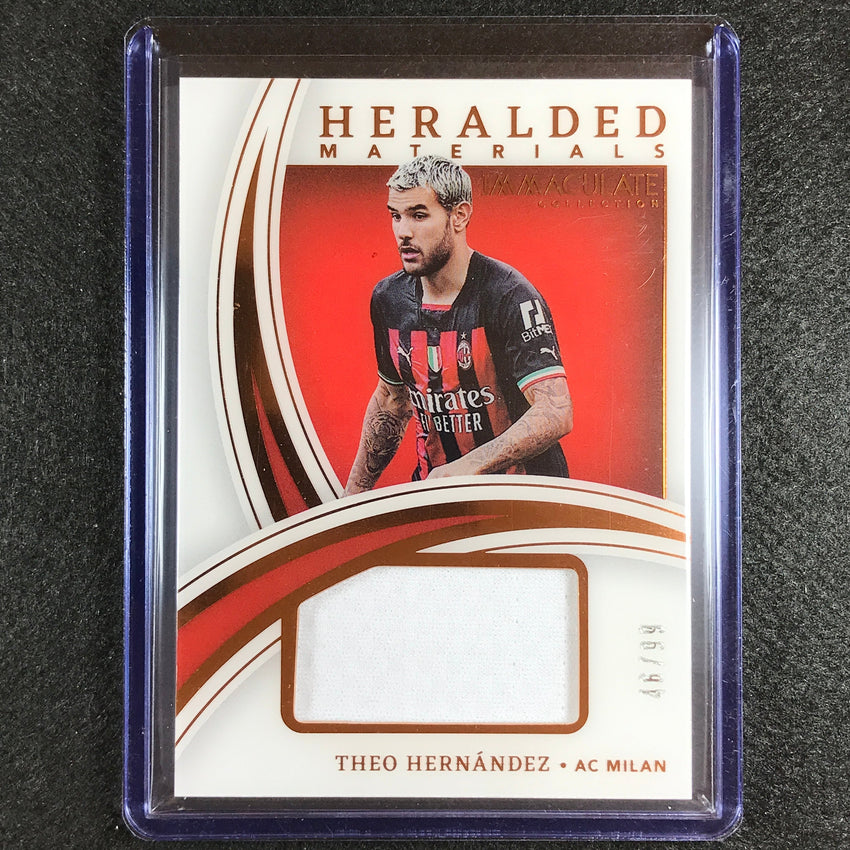 2022-23 Immaculate Theo Hernandez Heralded Materials Jersey Relic Bronze 46/99