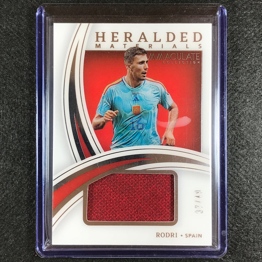 2022-23 Immaculate Rodri Heralded Materials Jersey Relic Silver 37/49