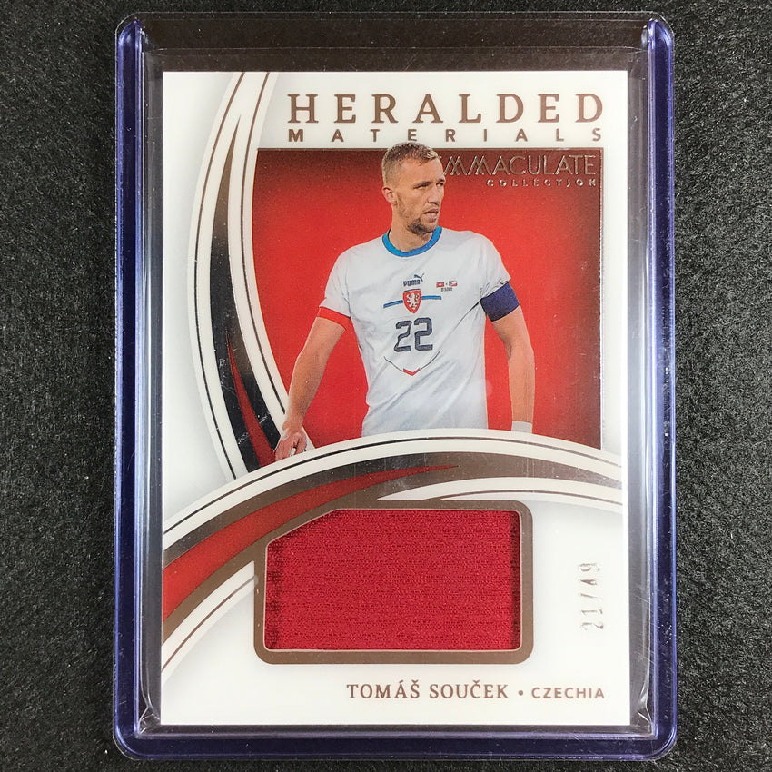 2022-23 Immaculate Tomas Soucek Heralded Materials Jersey Relic Silver 21/49