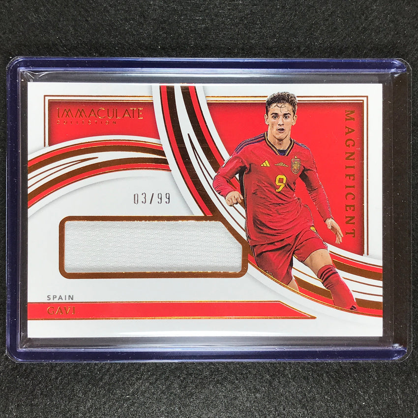 2022-23 Immaculate Gavi Magnificent Memorabilia Jersey Relic Bronze 3/99