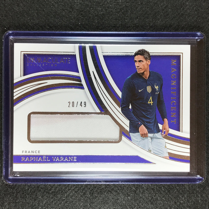2022-23 Immaculate Raphael Varane Magnificent Memorabilia Jersey Relic 20/49