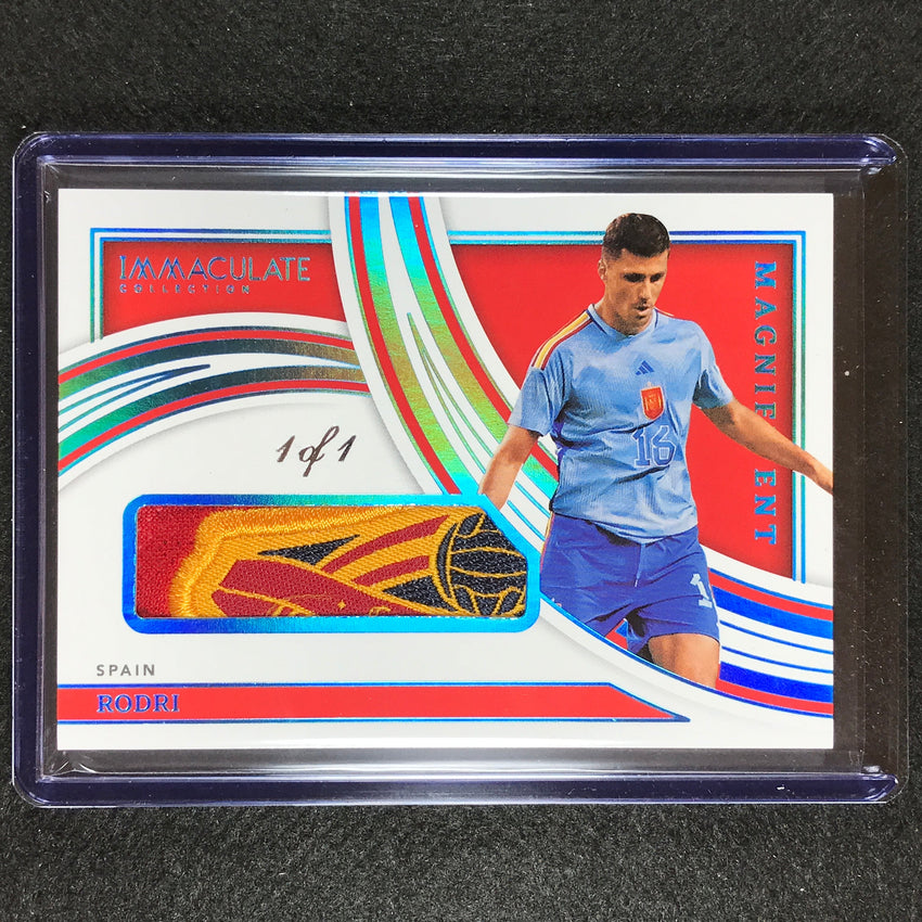 2022-23 Immaculate Rodri Magnificent Memorabilia Jersey Patch Relic Platinum 1/1
