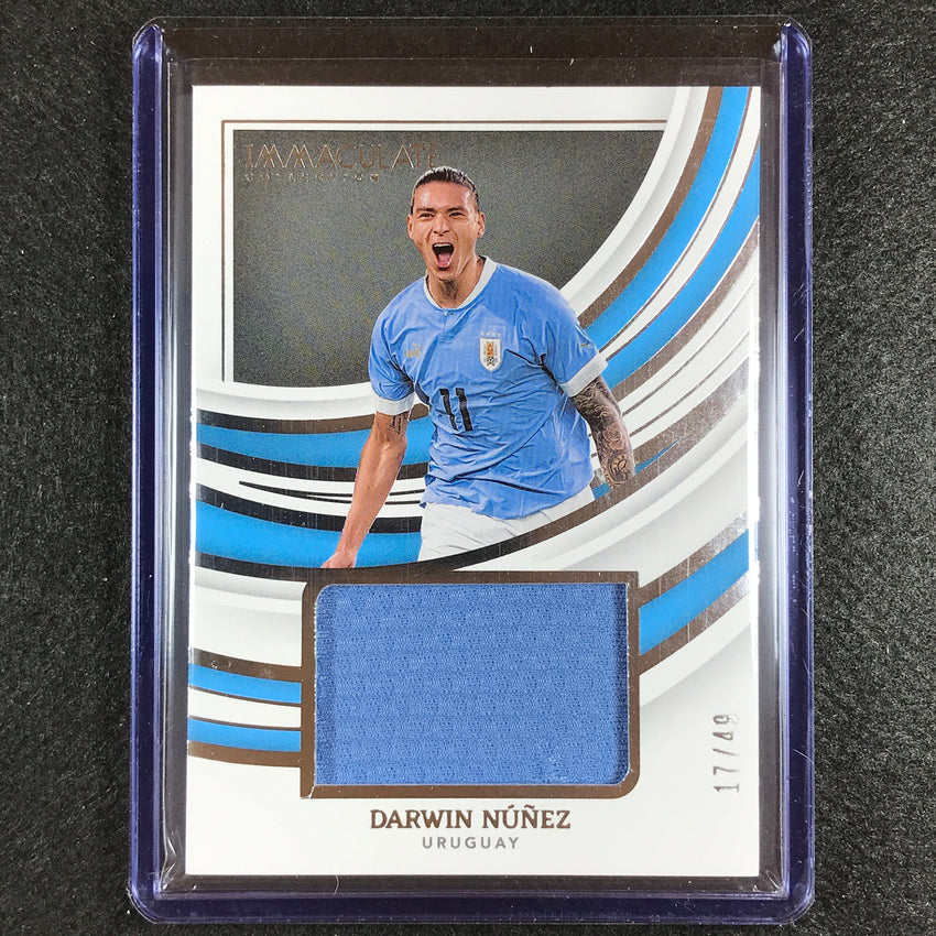 2022-23 Immaculate Darwin Nunez Remarkable Memorabilia Jersey Relic Silver 17/49