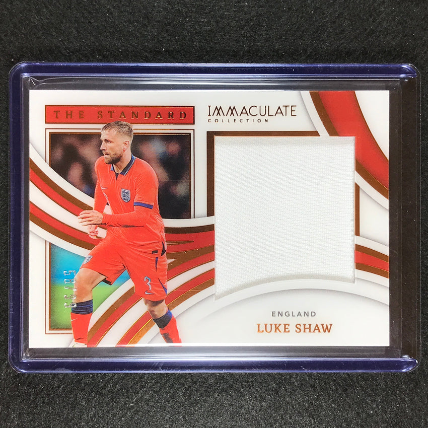 2022-23 Immaculate Luke Shaw The Standard Jersey Relic Bronze 58/99