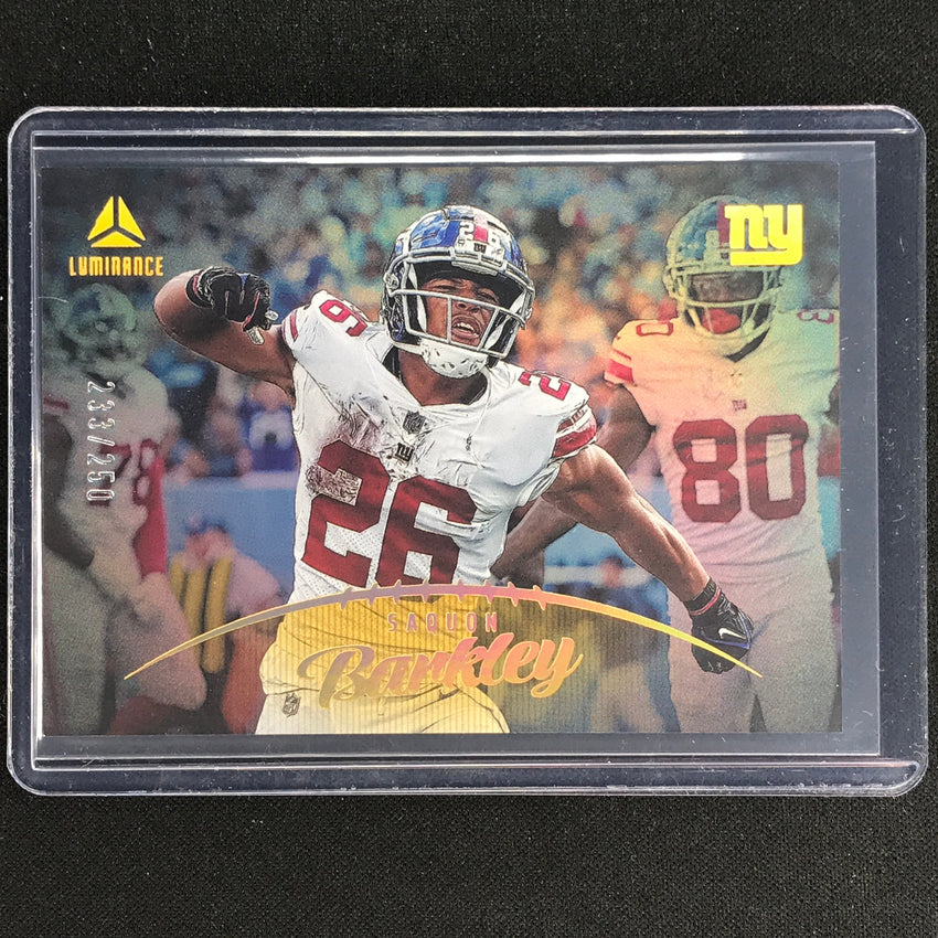 2023 Luminance Nfl Saquon Barkley Horizontal Gold /250 No 94