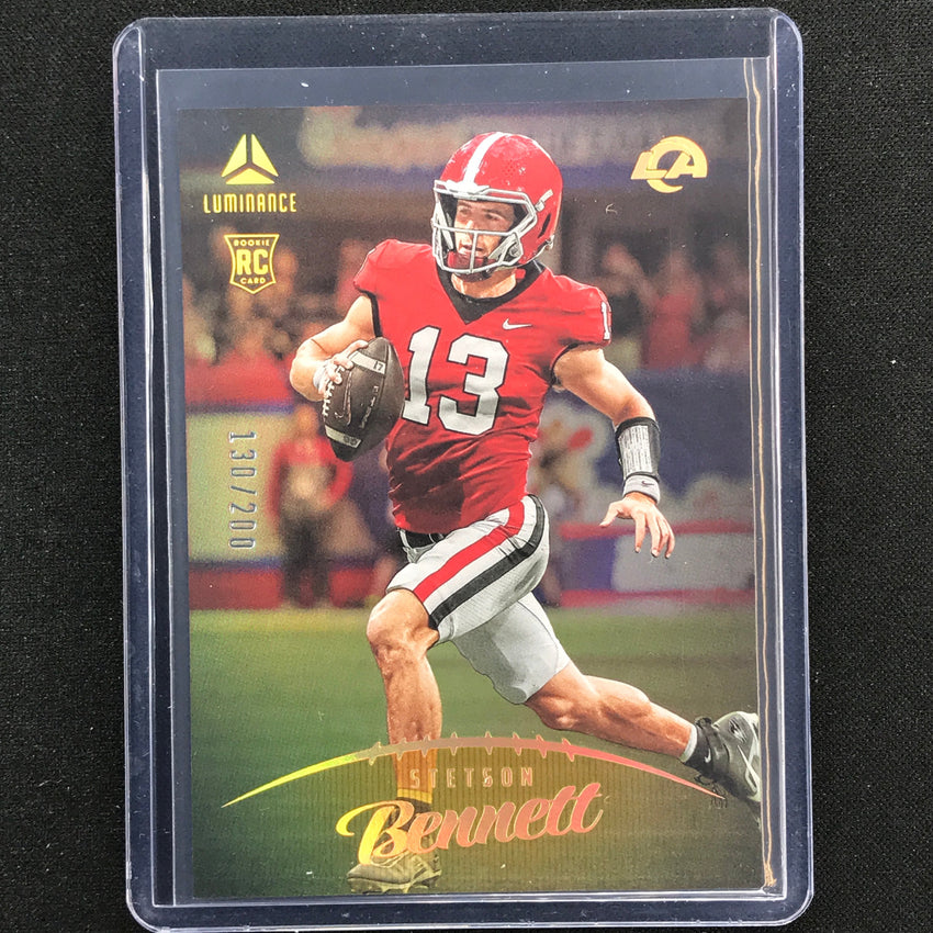 2023 Luminance Nfl Stetson Bennett Rookie Vertical Gold /200 No 102