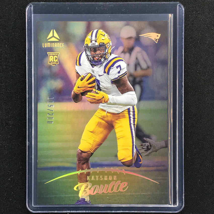 2023 Luminance Nfl Kayshon Boutte Rookie Vertical Gold /200 No 114