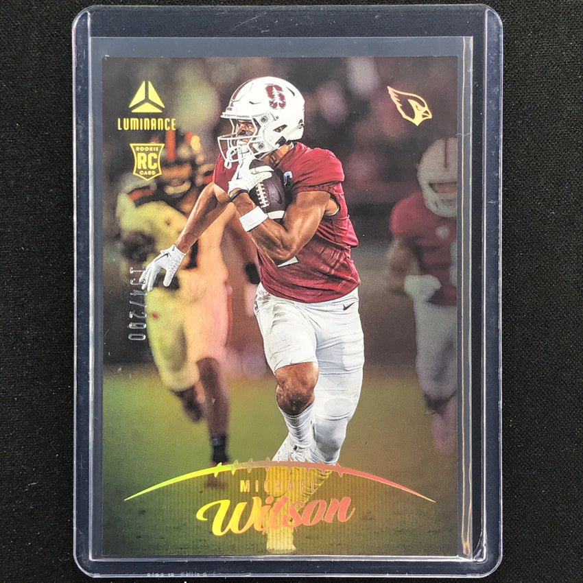 2023 Luminance Nfl Michael Wilson Rookie Vertical Gold /200 No 132